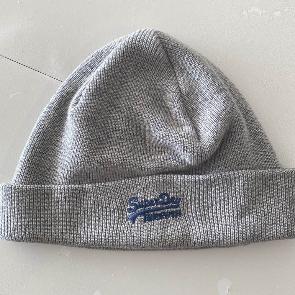 Grey SuperDry Beanie